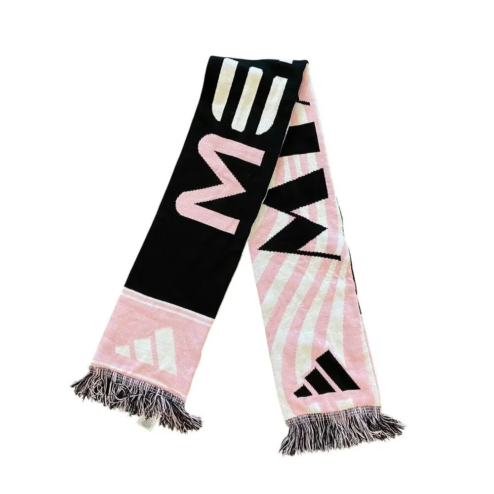 Adidas Inter Miami Messi No 10 Pink Fan Scarf Soccer Football OSFM MLS FIFA